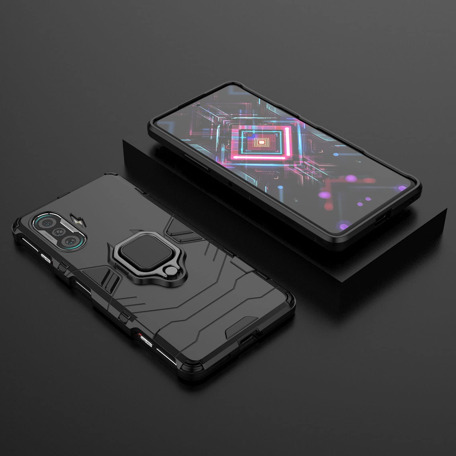 Custodia Robusta Con Anello Per Redmi K40 Gaming Edition – Anello Girevole 360° Che Funge Da Supporto, Sottile E Leggera - 5