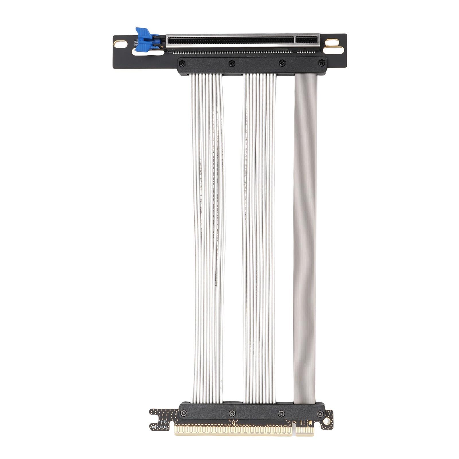 aqxreight Kabel Riser PCIe 5.0 16X Szybkie Rozszerzenie GPU dla RTX 4090, 5090 i RX Elastyczny Adapter Karty Graficznej Gen 5 z Ekranowaniem EMI Zgodny z ITX, Chłodzeniem cieczą i (15cm)