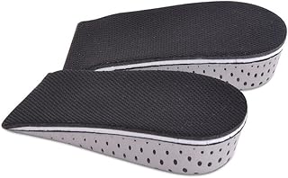 Liphontcta Memory Foam Invisible Height Increasing Insoles Height Elevator Insoles Heel Lift Shoe Pad 3.3CM