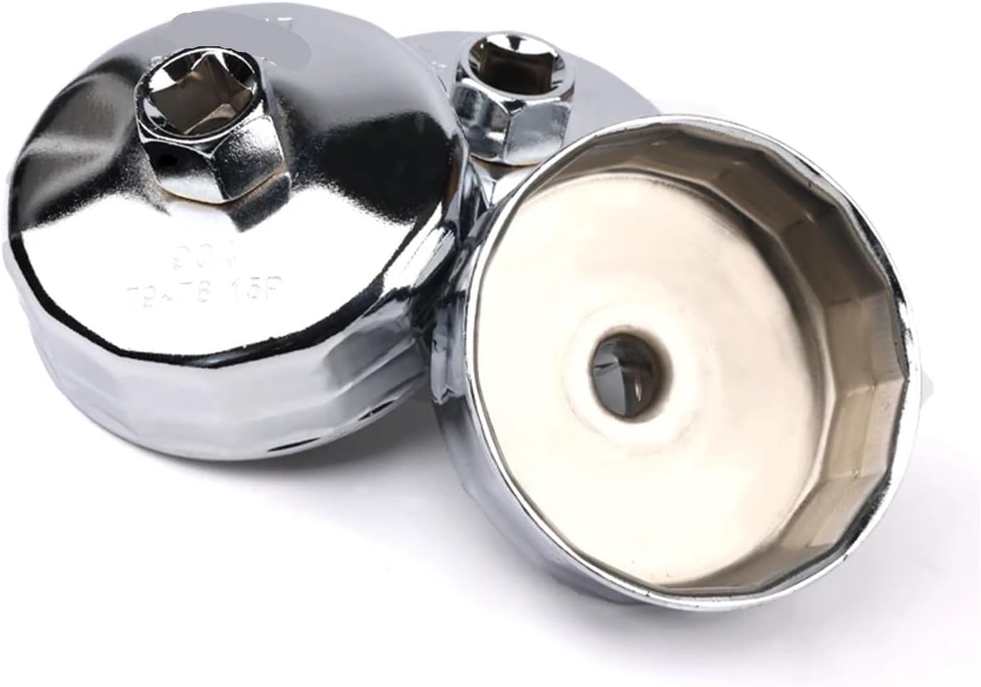 Oil Filter Cap Removal 64mm-102mm End Cap Machine Filter Removal Tool 1/2" Square Drive Oil Filter Universal Sockets Wrench Remover Auto Housing Tool(914(102mm) 15Teeth)