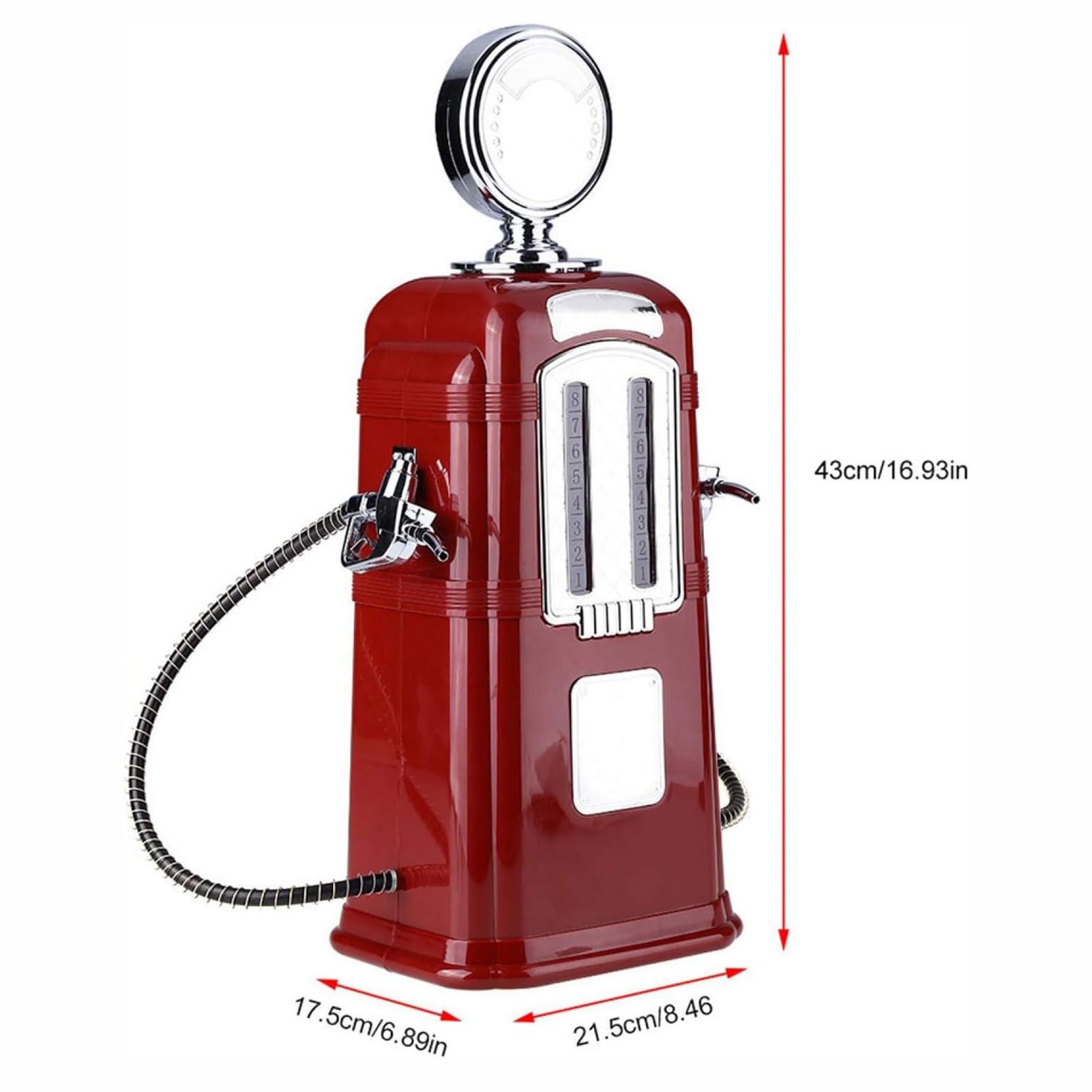 Dispensador de Bebidas de Vino de Doble Boquilla, Decoración Espacial de Doble Boquilla de 1000 Ml, Adecuado for Whisky, Vodka, Cócteles y Otras Bebidas.