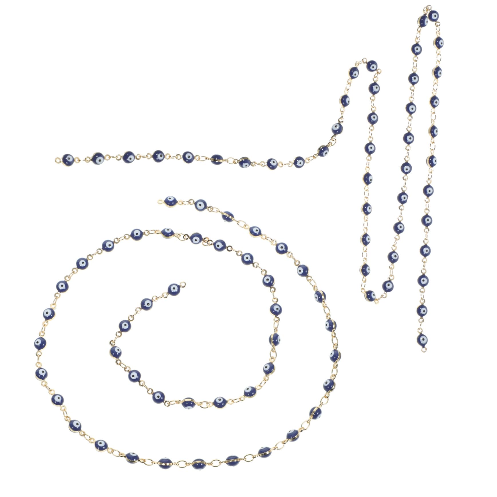 SHINEOFI 5 Set Catena di Braccialetti Gold Chain Ciondoli d'oro per La Creazione di Gioielli Kit Perline per Braccialetti Accessorio Fai da Te Materiale del Braccialetto Lega 2 Pezzi * 5