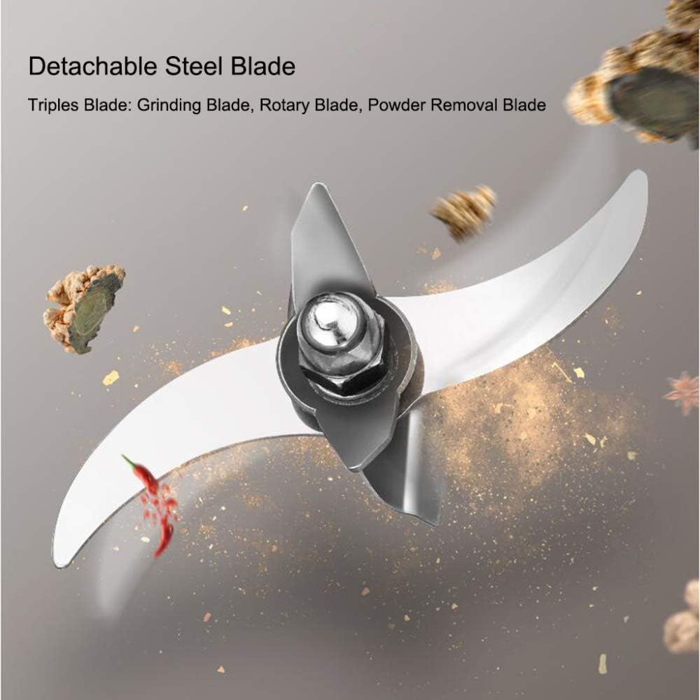 Electric Malt Crusher Stainless Steel Grain Mill Homebrew Dry Feed Flour High-Speed Timed Milling Machine 800g, for Home and Professional Use