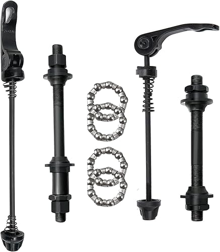 Juego de liberación rápida para bicicleta, 1 par de bujes de bicicleta de liberación rápida MTB de carretera de montaña eje delantero y trasero, eje