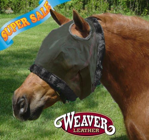 Weaver Fly Mask Without Ears - Size:Large Color:Black