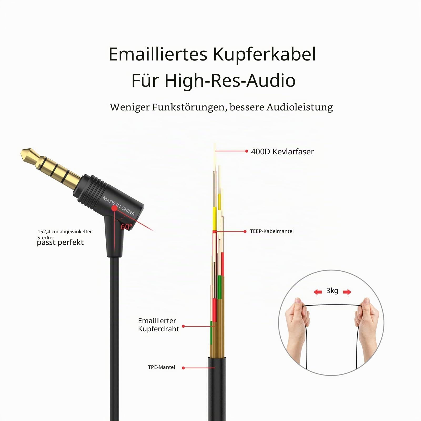 SoundMAGIC E11C Kabel-Ohrhörer mit Mikro, Hi-Fi-Klang, 3,5mm, Schwarz