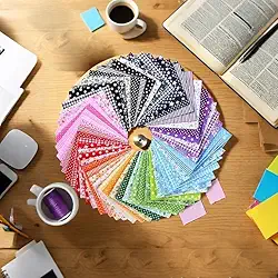 14 peças/conjunto de tecidos de retalhos de algodão, design multicolorido pré-cortado estampado floral, tecido de artesanato para costura faça você mesmo, colcha de recortes, patchwork de artesanato