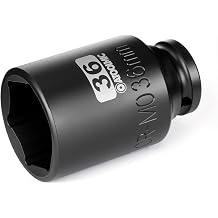 1/2 Inch Drive x 36mm Deep 6PT CR-MO Impact Socket for Removing Axle nut