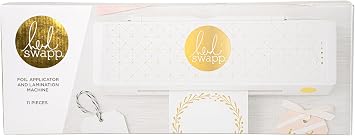 Heidi Swapp 9.5 Foil Applicator Machine Starter Kit, 4 Roller, Up to Letter-Size (9.5) Electrothermal Laser-Printer Toner-Reactive Foiling, Compatible with Toner-Reactive Foils & Carrier Sheets
