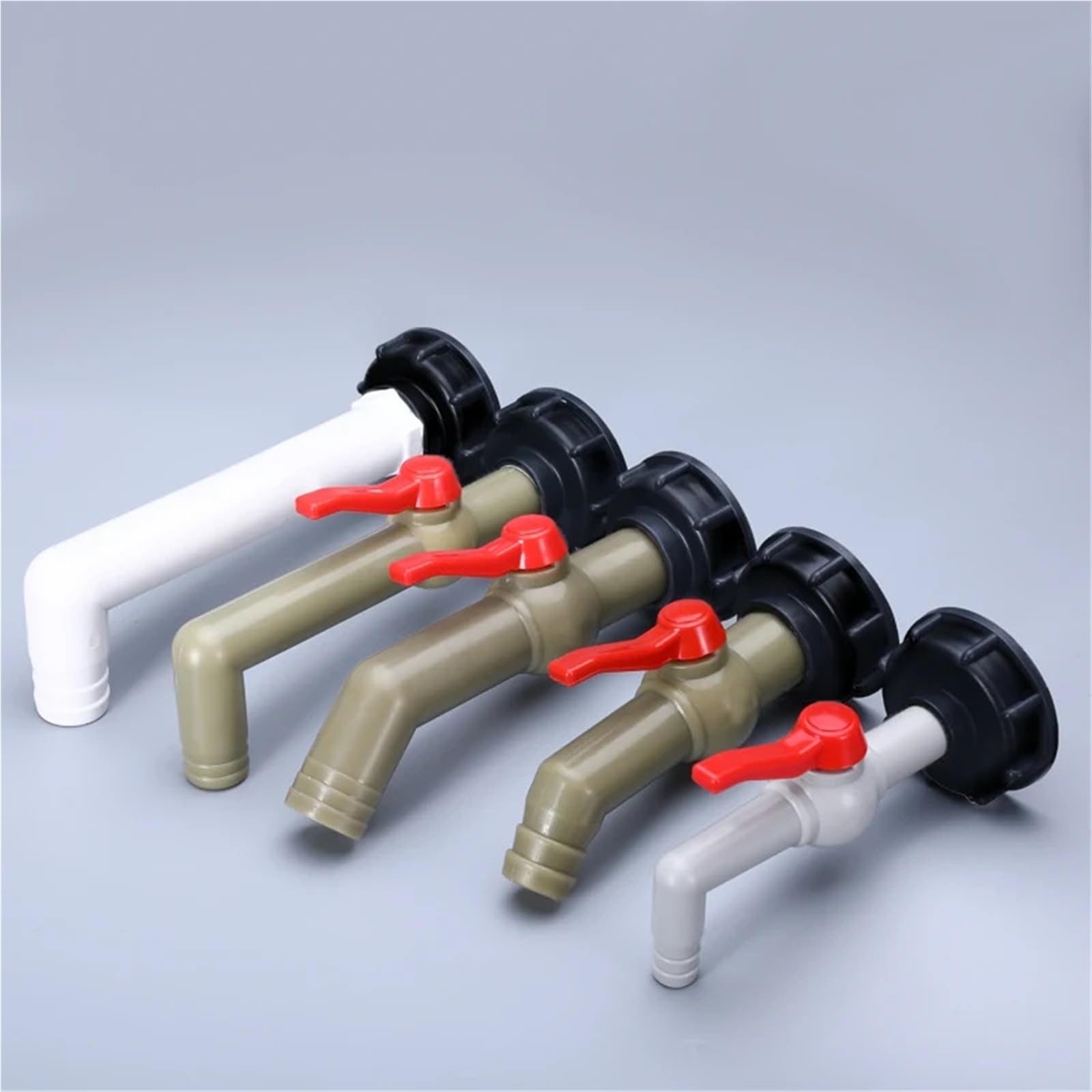 Adaptador de tanque IBC, accesorios válvula cubo agua, conector riego jardín, interruptor manguera fácil uso, grifos(1)