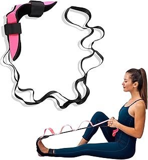 Yoga Stretching Strap, Ankle Ligament Stretcher Belt, Fascia Stretcher, Flex Strap, Leg Stretcher Band for Plantar Fasciitis, Oot Stretch Assist for Hamstring,Flexibility and Physical Therapy