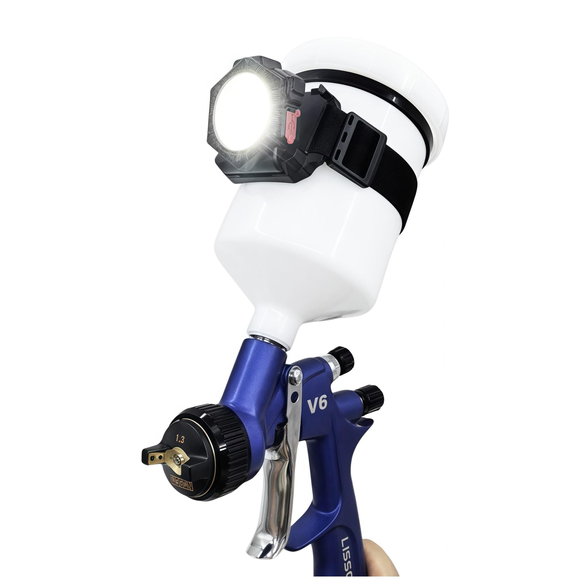 Przenośna Lampa Do Pistoletu Natryskowego Z Uniwersalną Taśmą, Ładowana Przez USB, Wielofunkcyjna Robocza, Reflektor Pojemnika Na Farbę Szerokie zastosowanie