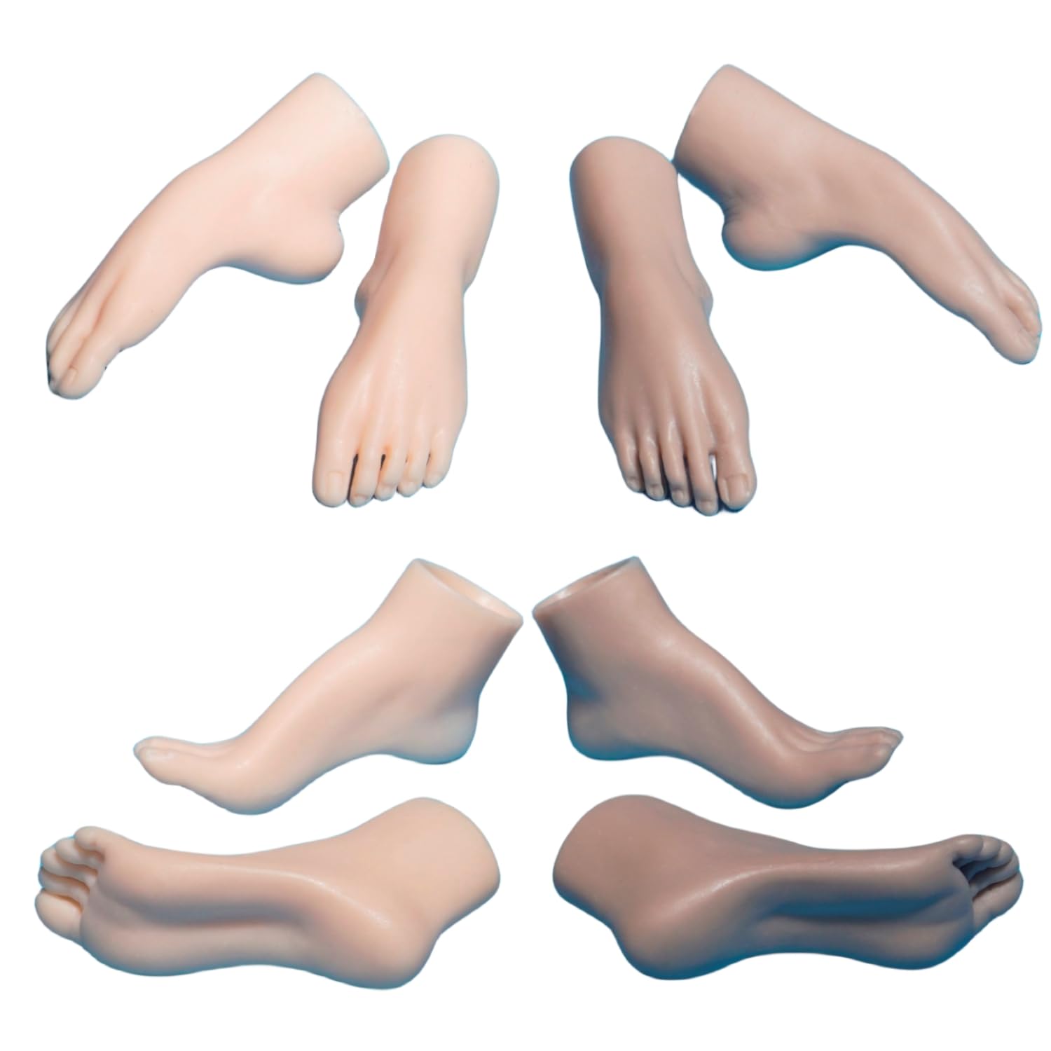 HiPlay 1/6 Scale Action Figure Accessory: Universal High Heel Foot Shape Model For 12-inch Miniature Collectible Figure Wheat SA052B - Image 3