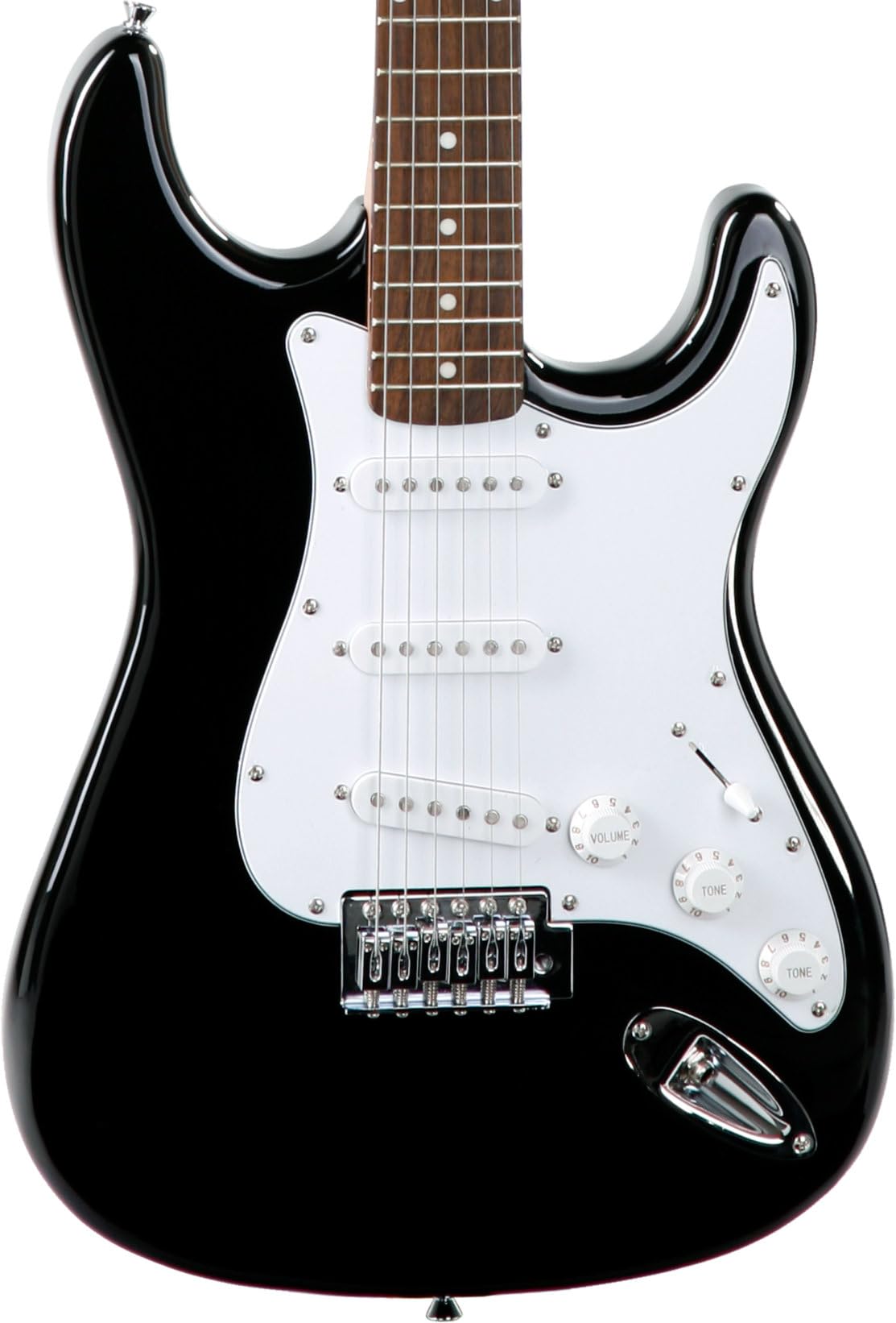 Rocktile Sphere Classic Black E-Gitarre Set (E-Gitarre im ST-Design, inkl. Gigbag, Kabel, Plektren, Gitarren Schule mit CD & DVD & Saiten) Schwarz