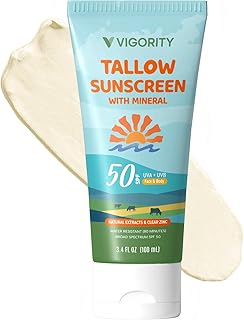 Beef Tallow Sunscreen with Zinc Oxide (100 mL, 50, Sun Protection Factor (SPF))