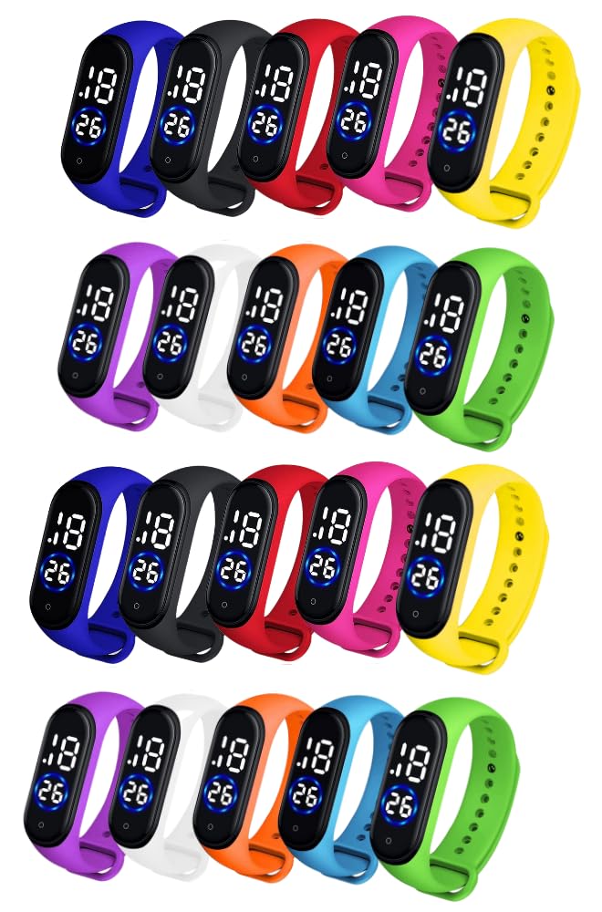 Pappi Birthday Return Gift LED Digital Kids Wrist Watch - Pack of 20 (B07QMZXS9S) Amazon Price History, Amazon Price Tracker