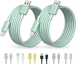 USB à USB C Jeu de câblodistribution [Certifié MFi] 5 Câble de chargeur de voiture Ft Carplay Compatible avec iPhone 16 15 15 Pro Max 15 Plus, iPad 10th Gen, iPad Air 5th/ 4th Gen,Mini 6th Gen 2-Pack