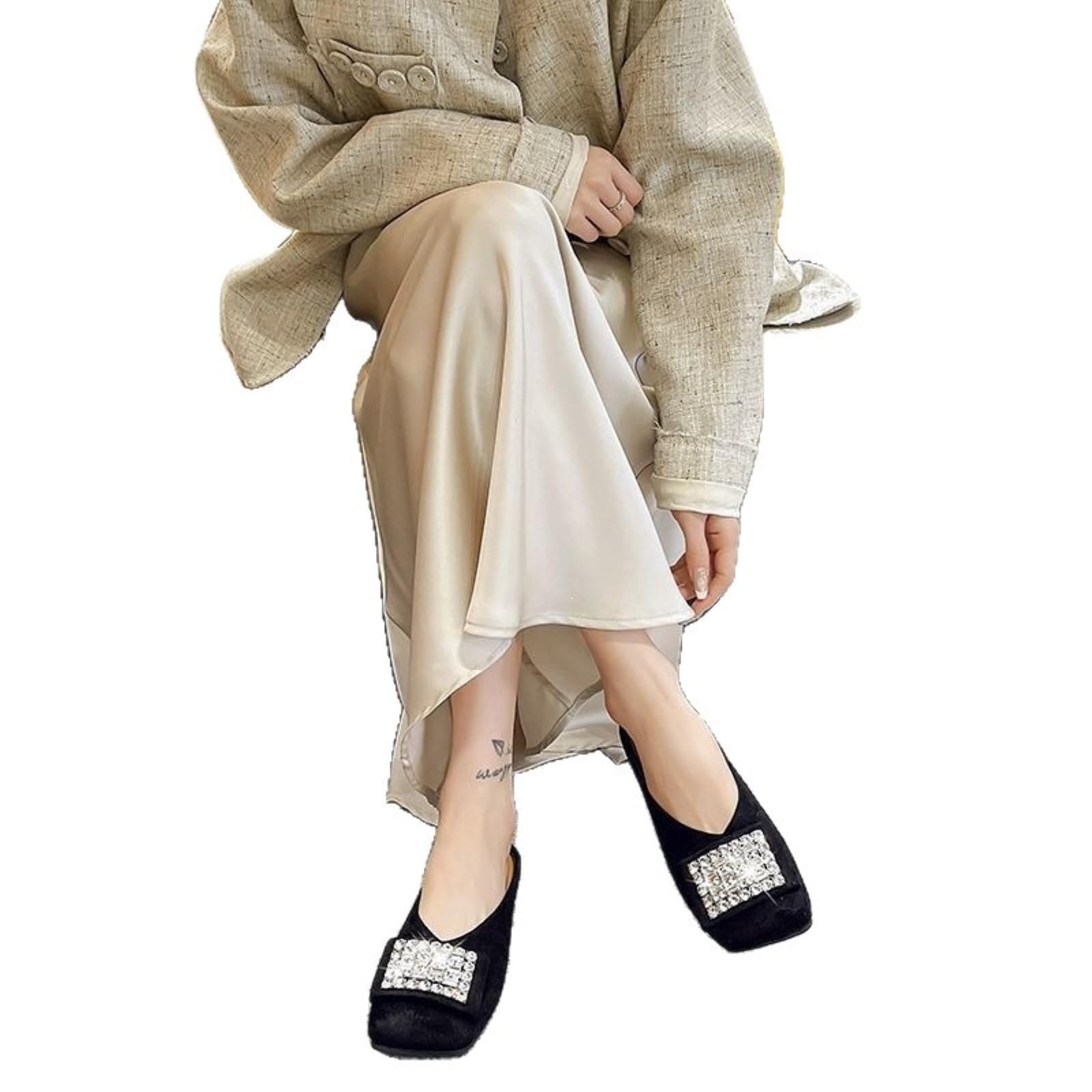 Zoccoli Sanitari Donna Mule Diapositive Quadrate del Piede di Camomilla delle Donne, Sandali Casual Anti-Scivolo Piatti per L'indossamento Giornaliero All'aperto Donne -p I N K-a-38