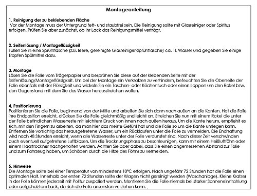 Pellicola protettiva per paraurti, effetto