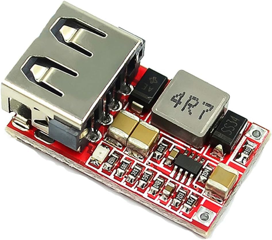 DC-DC 6V-24V to 5V 3A USB Step Down Power Converter Module with High Efficiency 97.5 Percent Voltage Regulator Buck Converter with USB Output and Reverse Polarity Protection-image-10
