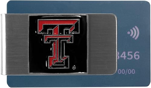 Miniatura 2 de NCAA Siskiyou Sports - Pinza para dinero de acero de Texas Tech Red Raiders, talla única, color del equipo