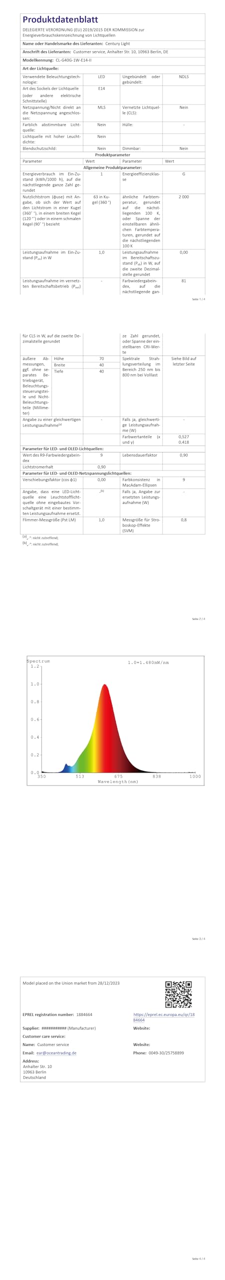 2x E27 LED Edison Glühbirnen 2W - Vintage G45 In Warmweiß 2200K