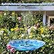 AISITIN Solarbrunnen für Draussen Verbessert, 3,5W Solar Schwimmender Fontäne Pumpe mit Verschiedene Sprüh Effekten, mit Akku, Solar Springbrunnen für Außen mit Hellblau Glasscheibe für Garten,Teich