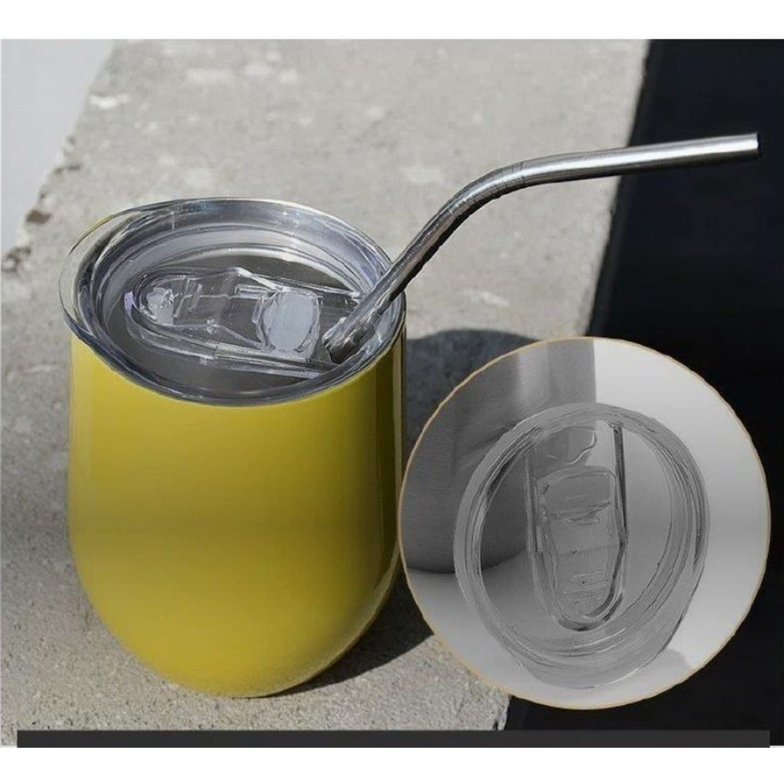 Kubek kawy próżniowe termos filiżanki kawy tumbler ze stali nierdzewnej podróż puchar wodny filiżanki butelki termokup na imprezę,Yellow