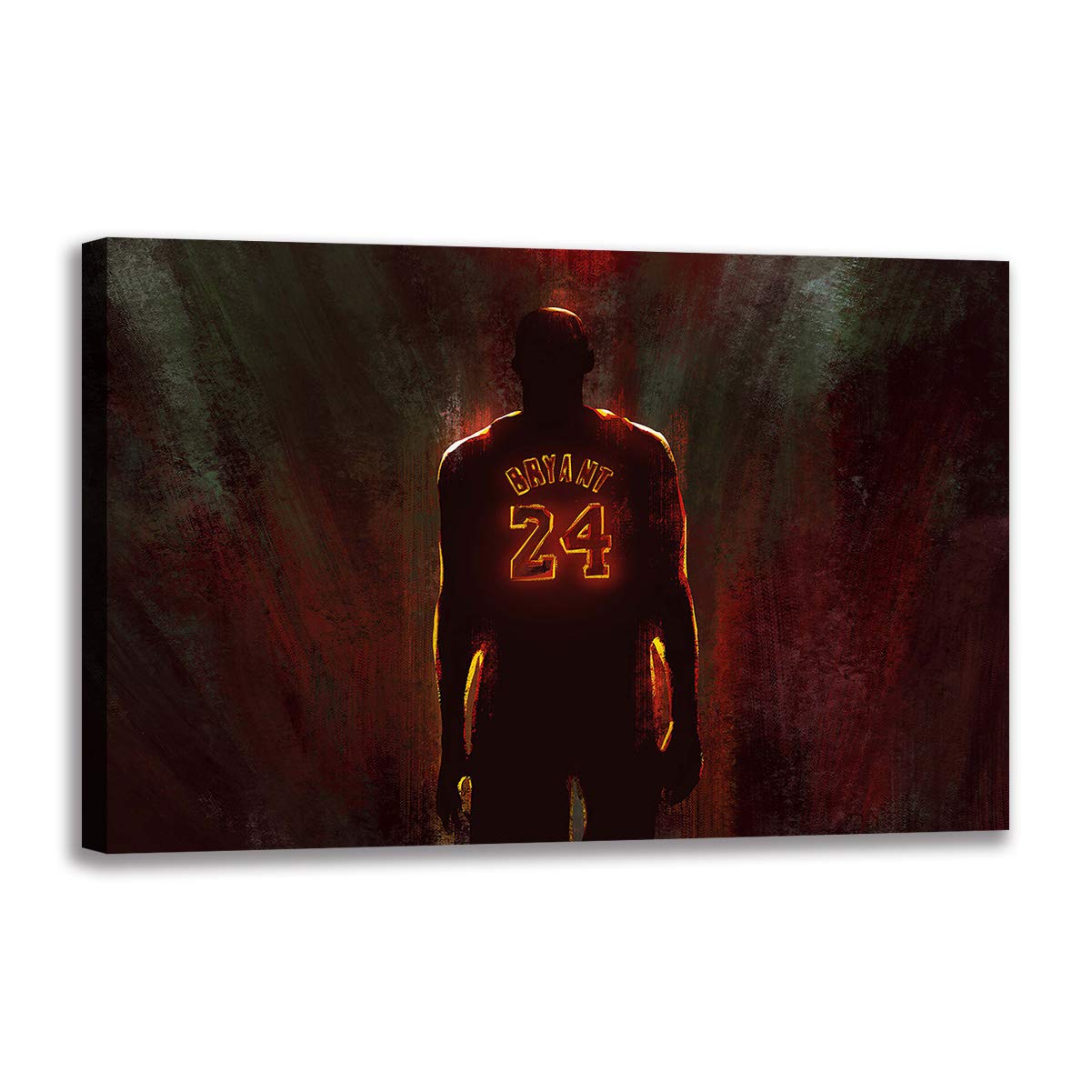 Toile Kobe Bryant basket grand format pour décoration murale salon