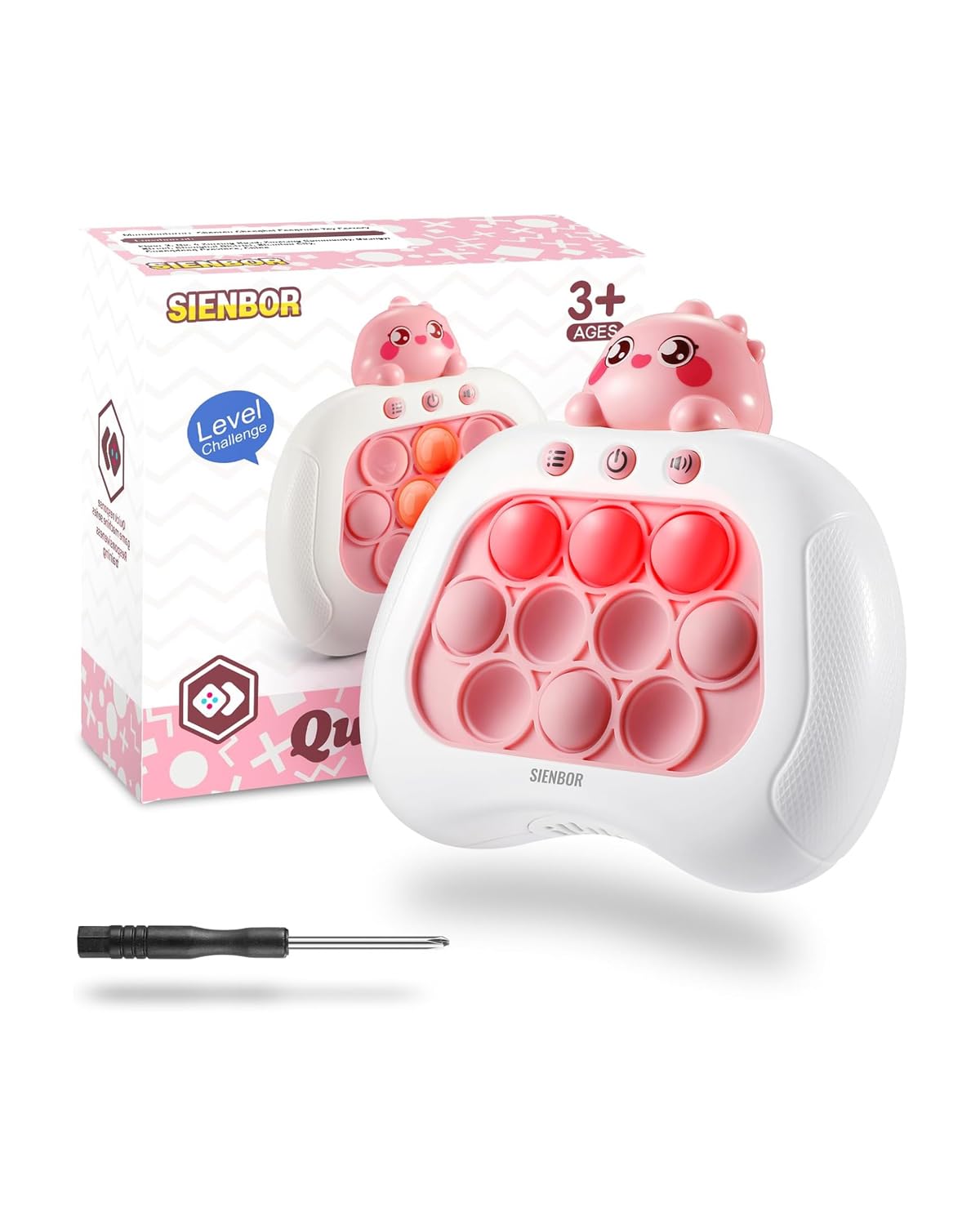 Quick Push Game Console,4 Modes Games, A Toy Game Machine That Exercises Reaction Ability and Improves Concentration |Teens Boys & Girls Ages 3-12 Years Old & Up