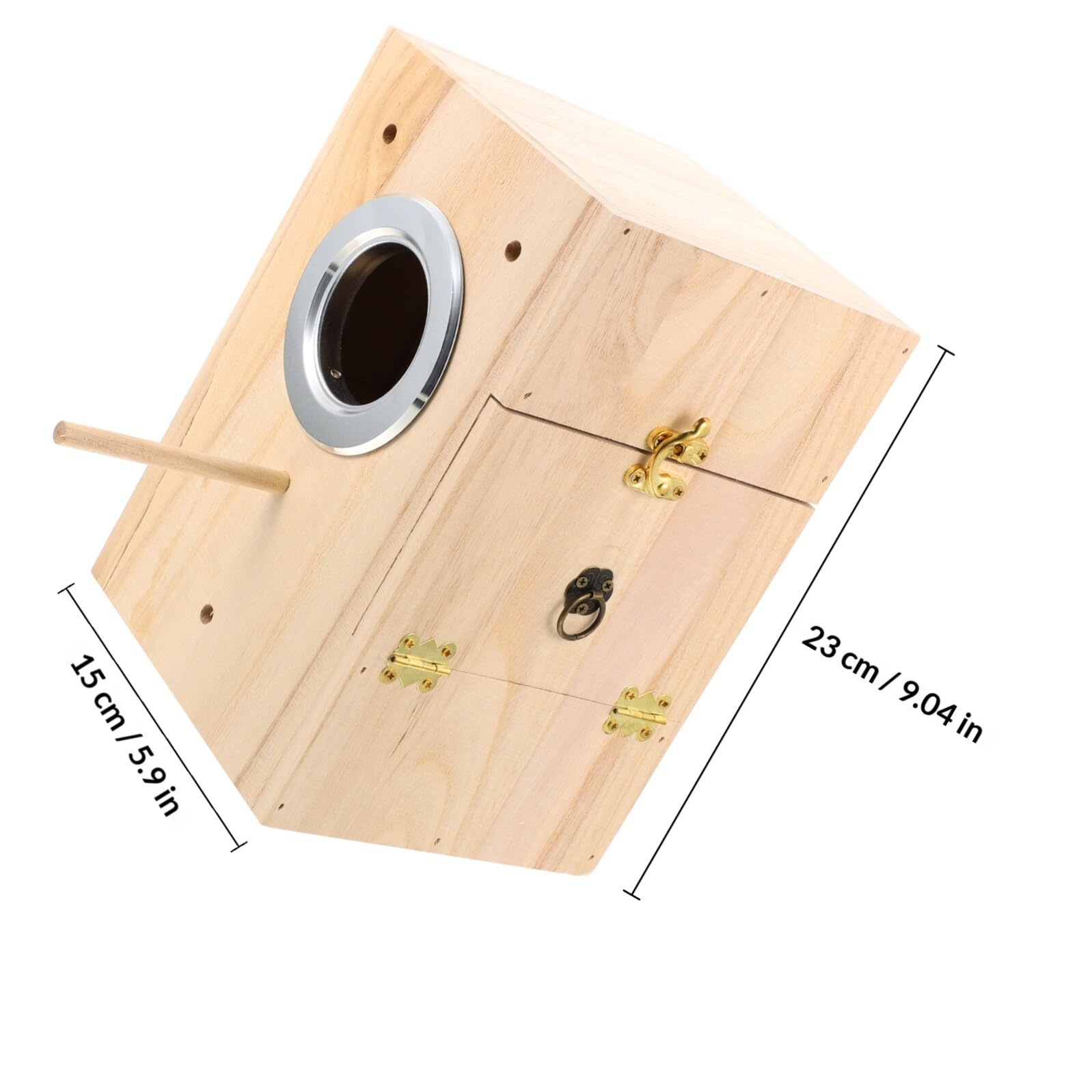 VALICLUD Nidificatore in Legno per Uccelli Piccoli e Canarini, Casa Confortevole Letto per Dormire, Design Semplice e Creativo per Voliera da Esterno