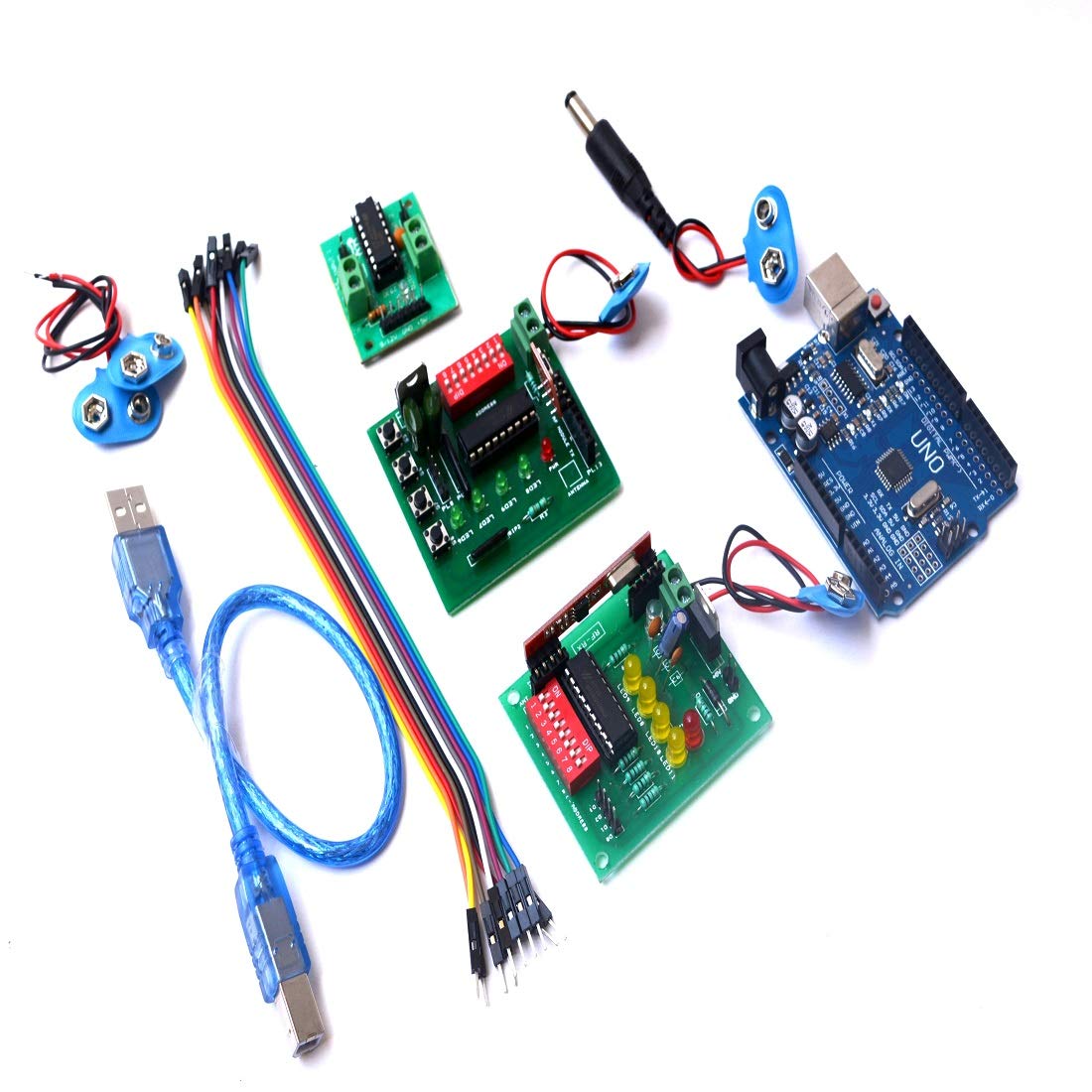 SRROBOTICS RF Module Complete Set with Motor Driver and Arduino Uno with Jumper Wire
