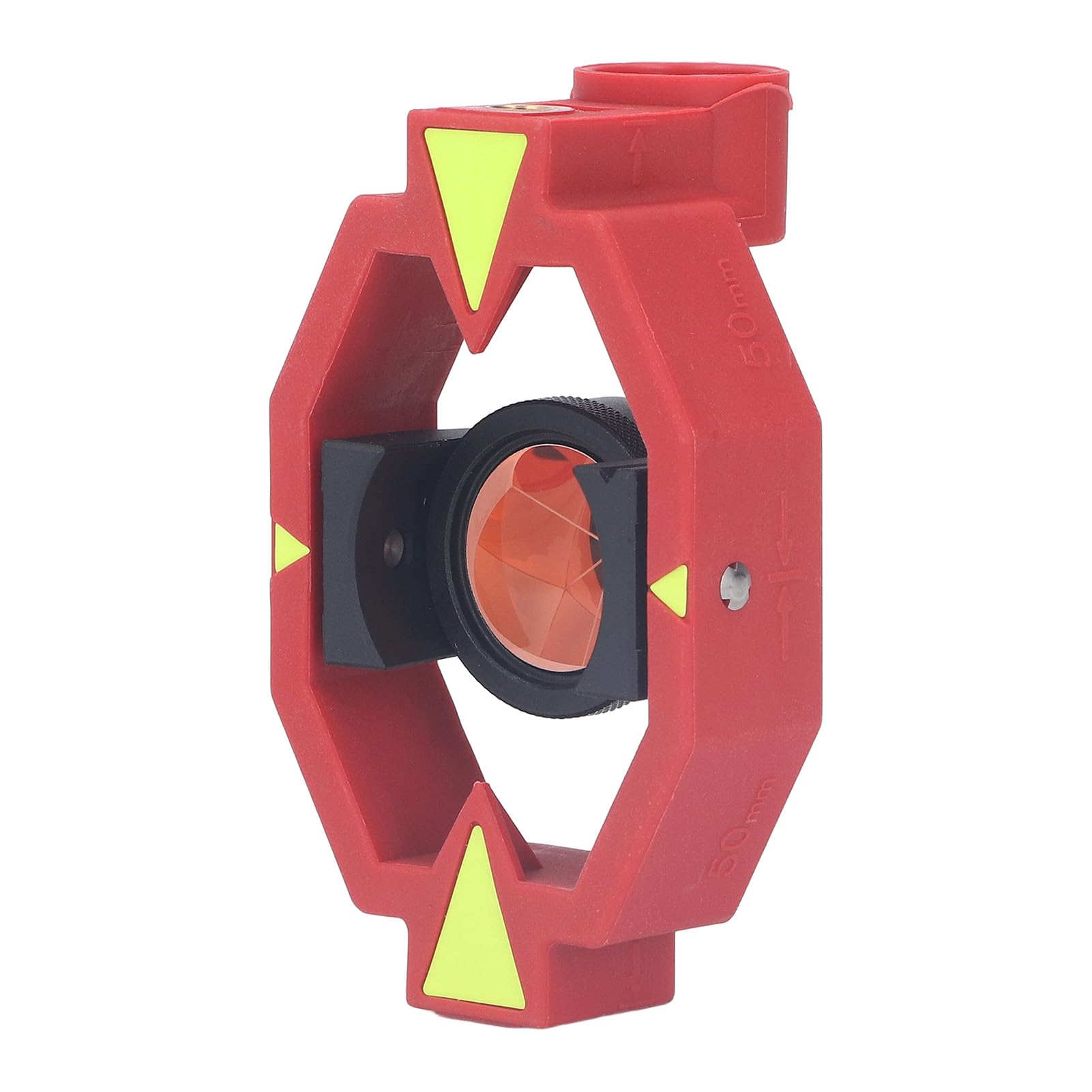 Hyuduo Tachimetr Mini Prism K9 Odbłyśnik ze Szkła Optycznego ze stałą 0 Mm do Pomiarów Geodezyjnych, Pryzmat o średnicy 1 Cala z 4 Biegunami i torbą do Przechowywania dla Geodetów