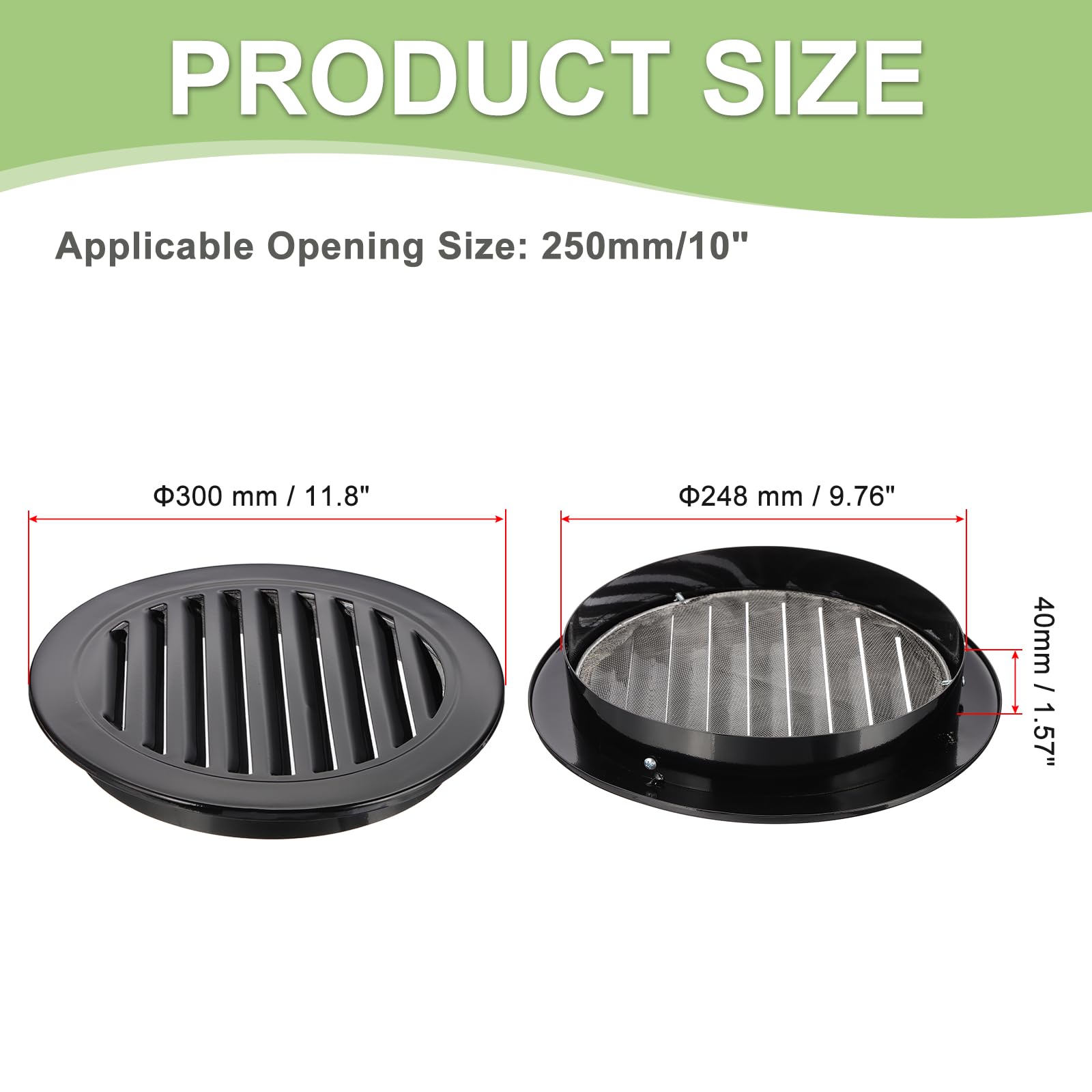 PATIKIL 10 Inch Round Soffit Vent - Image 2
