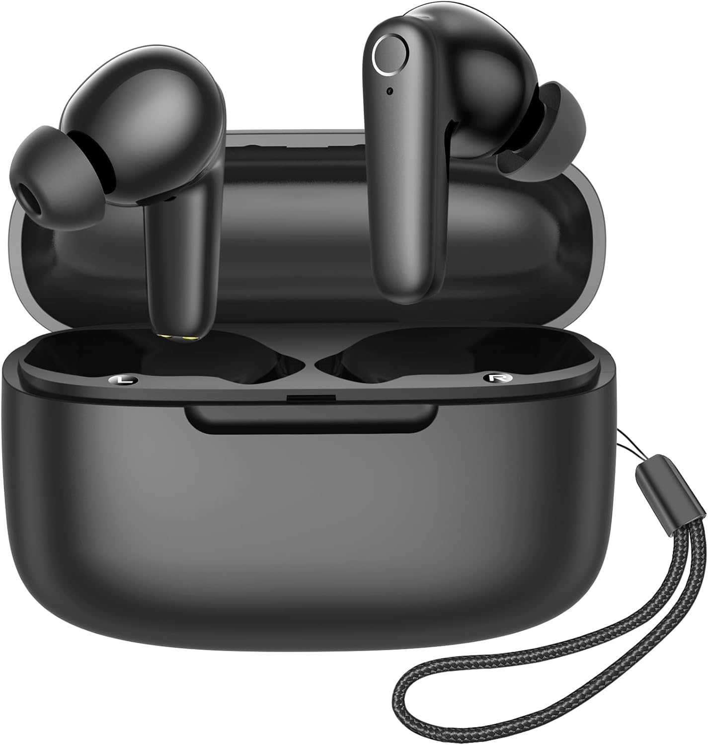 kurdene Wireless Ear Buds Bluetooth 5.4 Headphones 60H Playtime Deep Bass Stereo Earbuds with Mic Comfort Lightweight in Ear Earphones for Workout/Running Black kurdene Wireless Ear Buds Bluetooth 5.4 Headphones 60H Playtime Deep Bass Stereo Earbuds with Mic Comfort Lightweight in Ear Earphones for Workout/Running Black