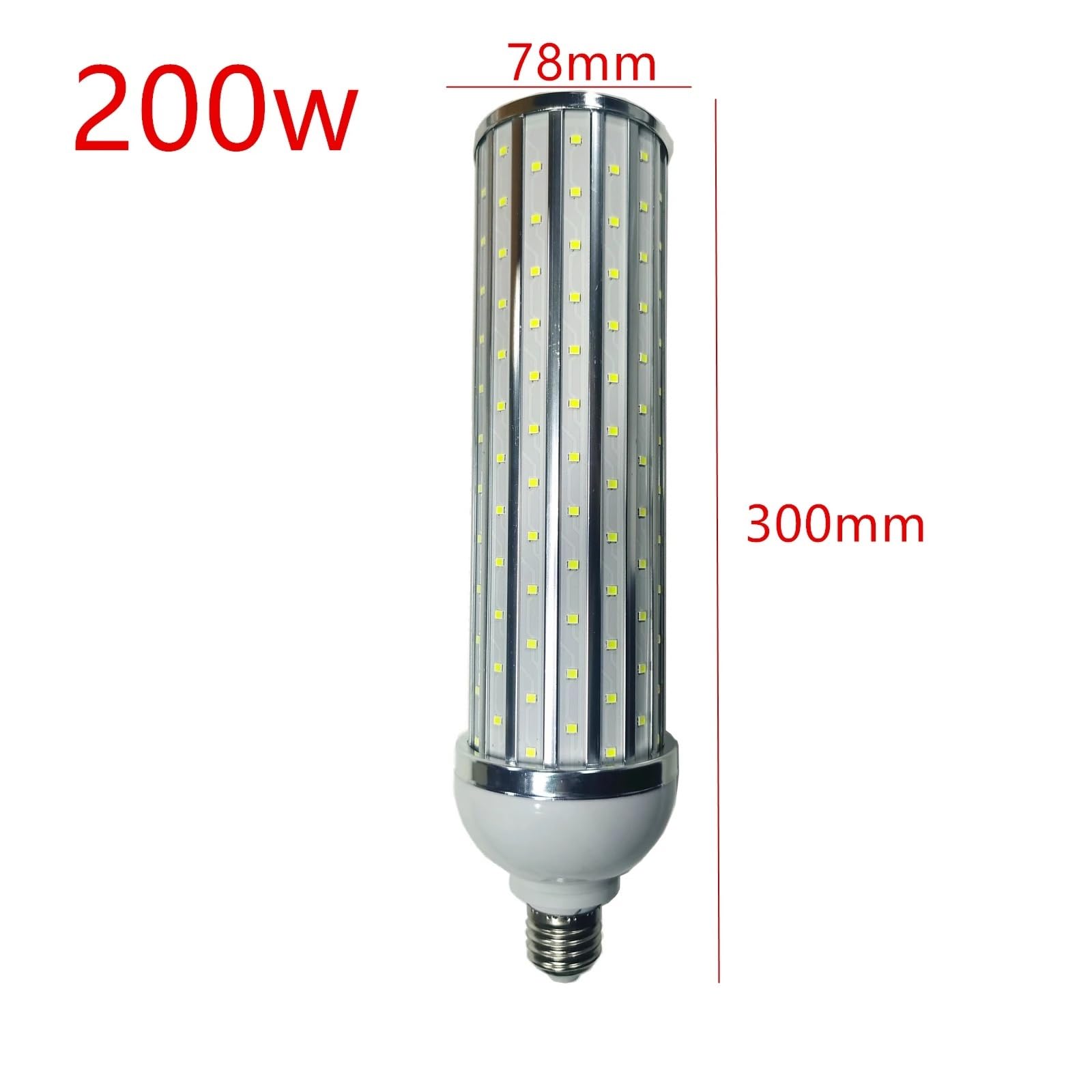 Bombilla LED de 25 W-250 W con carcasa de aluminio, E26, E27, E39, E40, luz de calle, luz blanca cálida fría para el hogar, el garaje y el almacén(Cool white 7000K,E26_80W)