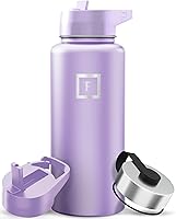 Vista 26 de IRON °FLASK Frasco de hidratación para acampar y senderismo con boquilla, botella de agua deportiva de acero inoxidable con aislamiento de boca