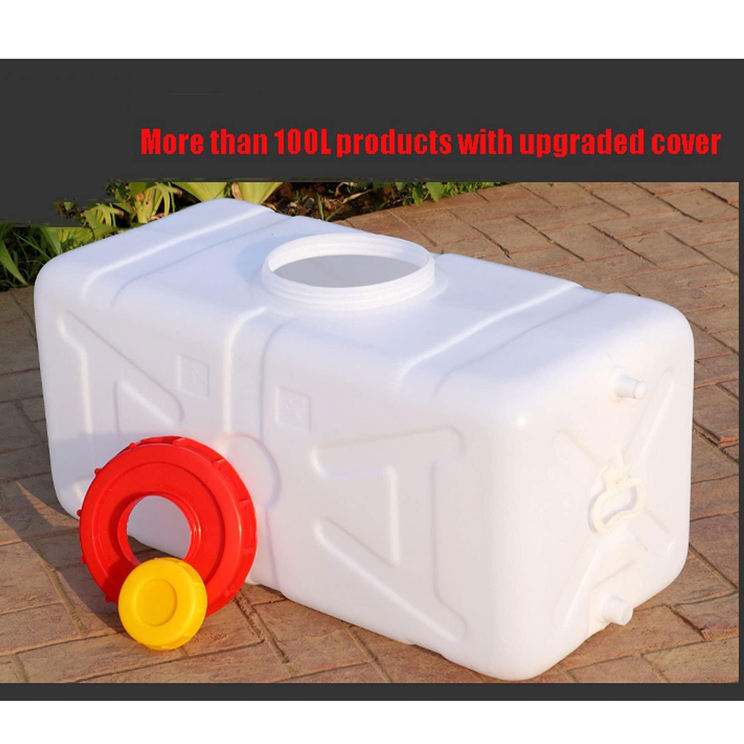 Grande Recipientes De Agua Grandes Bidon Recipiente De Almacenamiento De Agua Horizontal De PláStico Grueso Tanque De Agua para El AutomóVil para Un Tanque De Agua(Size:110L)