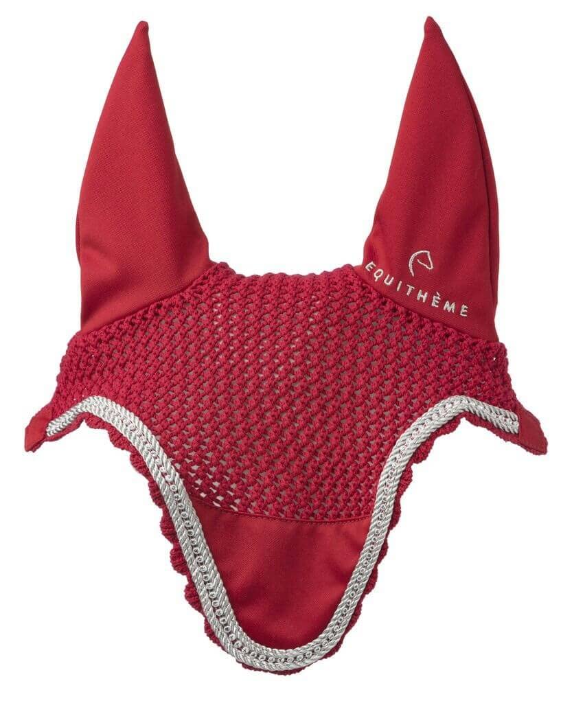 EQUITHEME Bonnet Diamond - Couleurs - Rouge, Taille Equipement Cheval - Cheval