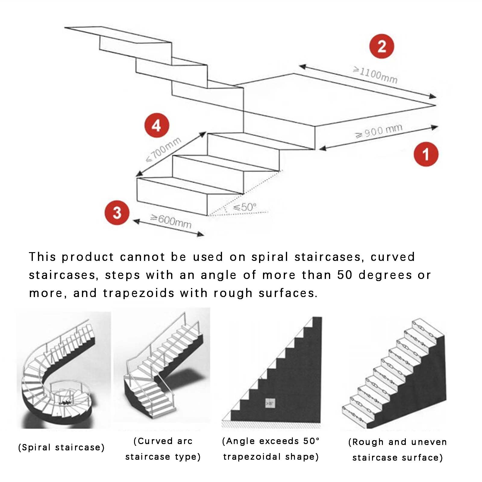 Fauteuil Roulant Électrique Multifonction Pliable Chaise D'escalier sur Chenilles Monte-Escalier Électrique Fauteuil Roulant Léger Portable pour Personnes Âgées