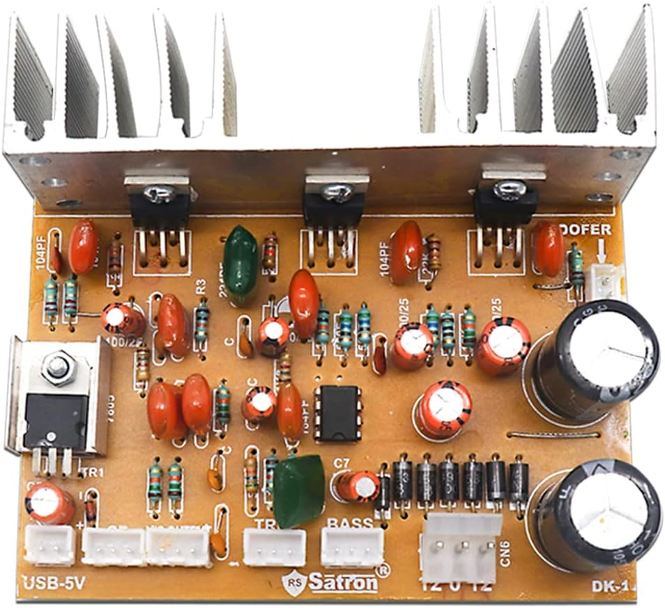 Electronic Spices TDA2050 3 TR 2.1 Home Theater Audio Amplifier Circuit Board