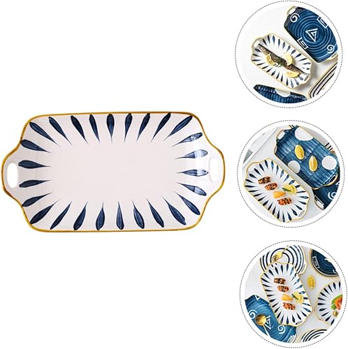 Miniatura 8 de Plato de pescado Plato de sushi Plato de cerámica Plato de servir Plato en forma de pescado Bandeja de comida Bandeja de fiesta para queso de fruta