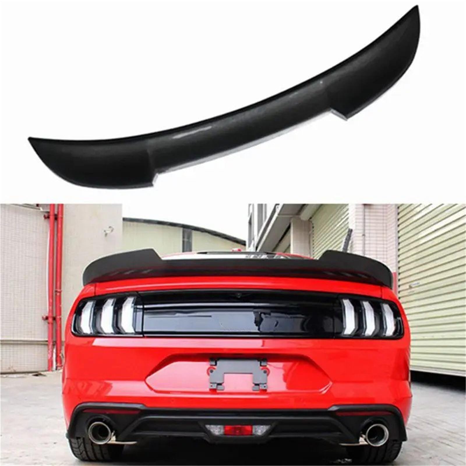 Dla Ford Dla Mustang Coupe 2015-2017 Lotka Tylny Spoiler Bagażnika Skrzydło Na Klapie Modyfikacja Samochodu Spojler Tylny Trunk Wing