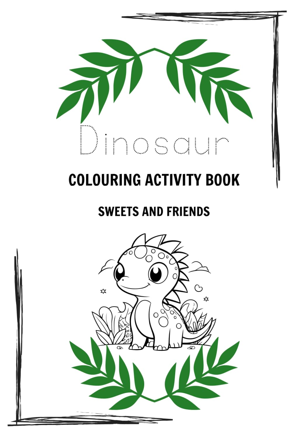 Sweets and Friends Colouring Book: Colour Sweets and her Dino Friends