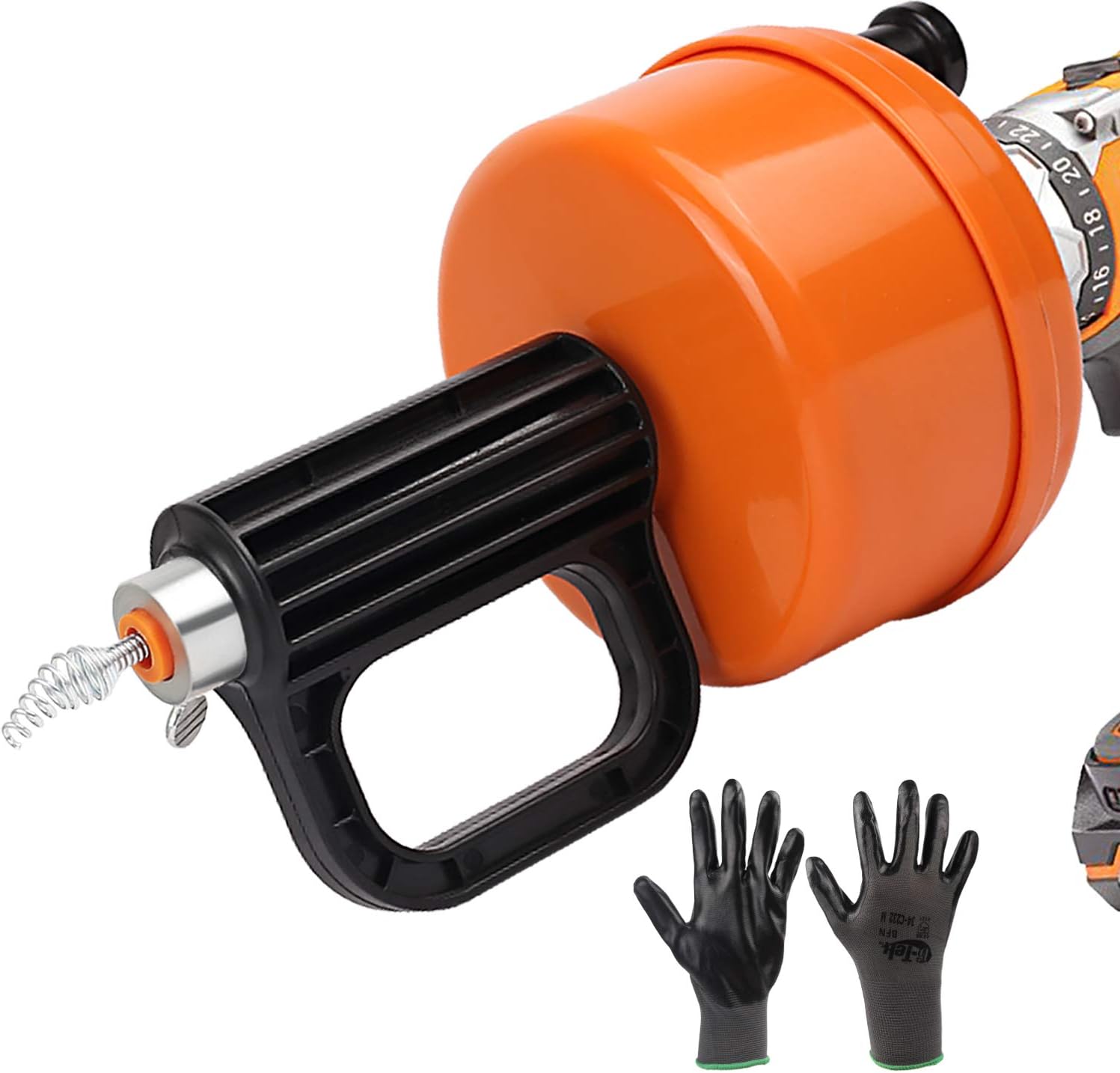 SUNDRAIN Drain Auger Snake Plumbing Snake Drain Auger with Drill