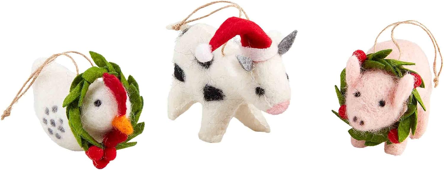Mud Pie Felt Ornaments - Thumbnail 2