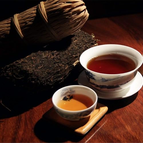 Miniatura 6 de Yan Hou Tang Yunnan chino orgánico comprimido de 10 años de edad, té negro fermentado maduro, 12.59 oz, regalos de té premium sin desintoxicación
