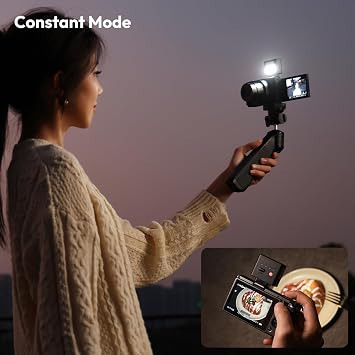 Ulanzi SL02 Mini Flash Speedlite, Portable GN8 6500K CRI96 Hot Shoe Mount
