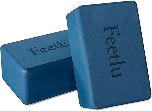 Bloques de yoga de espuma EVA de alta densidad, 9 x 6 x 4 pulgadas, antideslizantes e inodoros, ligeros (0.77 libras), para yoga, pilates,