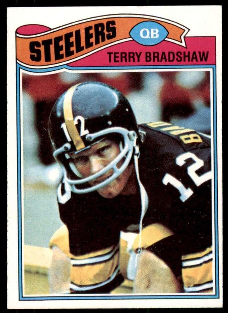 Terry Bradshaw Card 1977 Topps #245 - Unsigned Football Cards